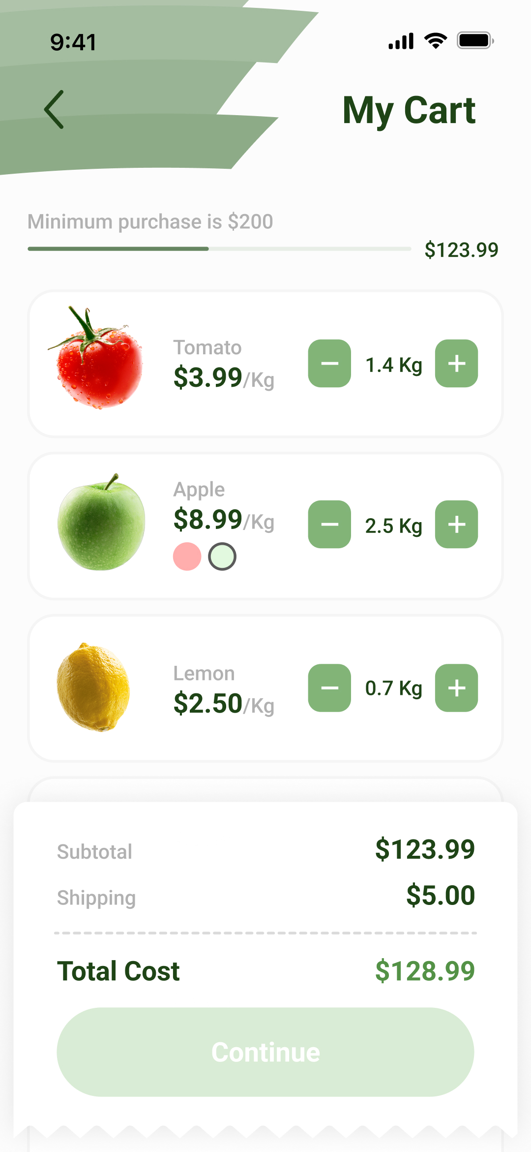 Green Grocer screen